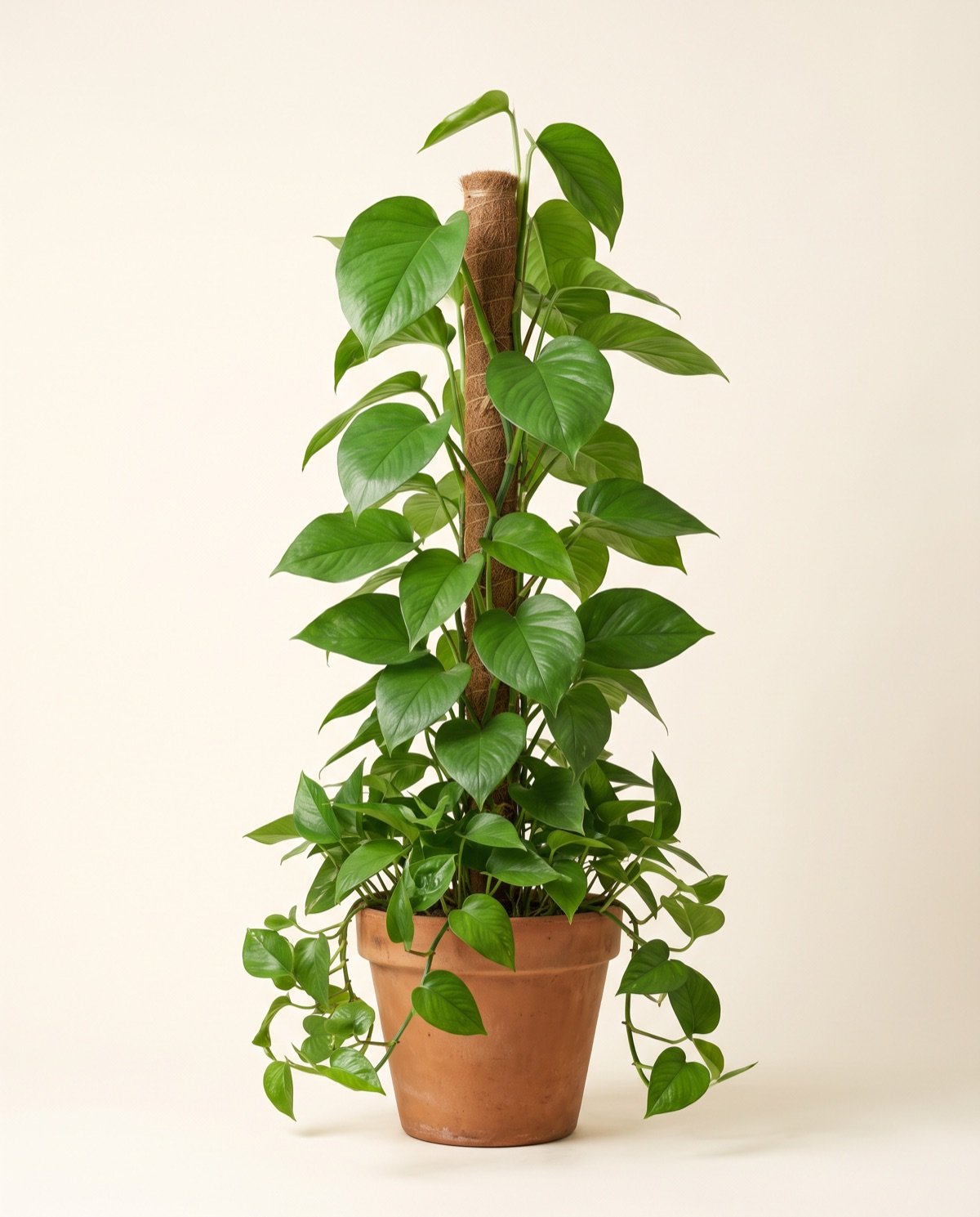 Broad Leaf Money Plant (5 ft, moss stick, 12-inch mud pot)